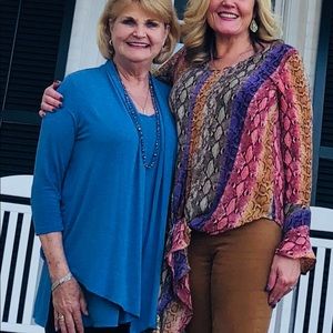 Boutique, python print, multi-colored top